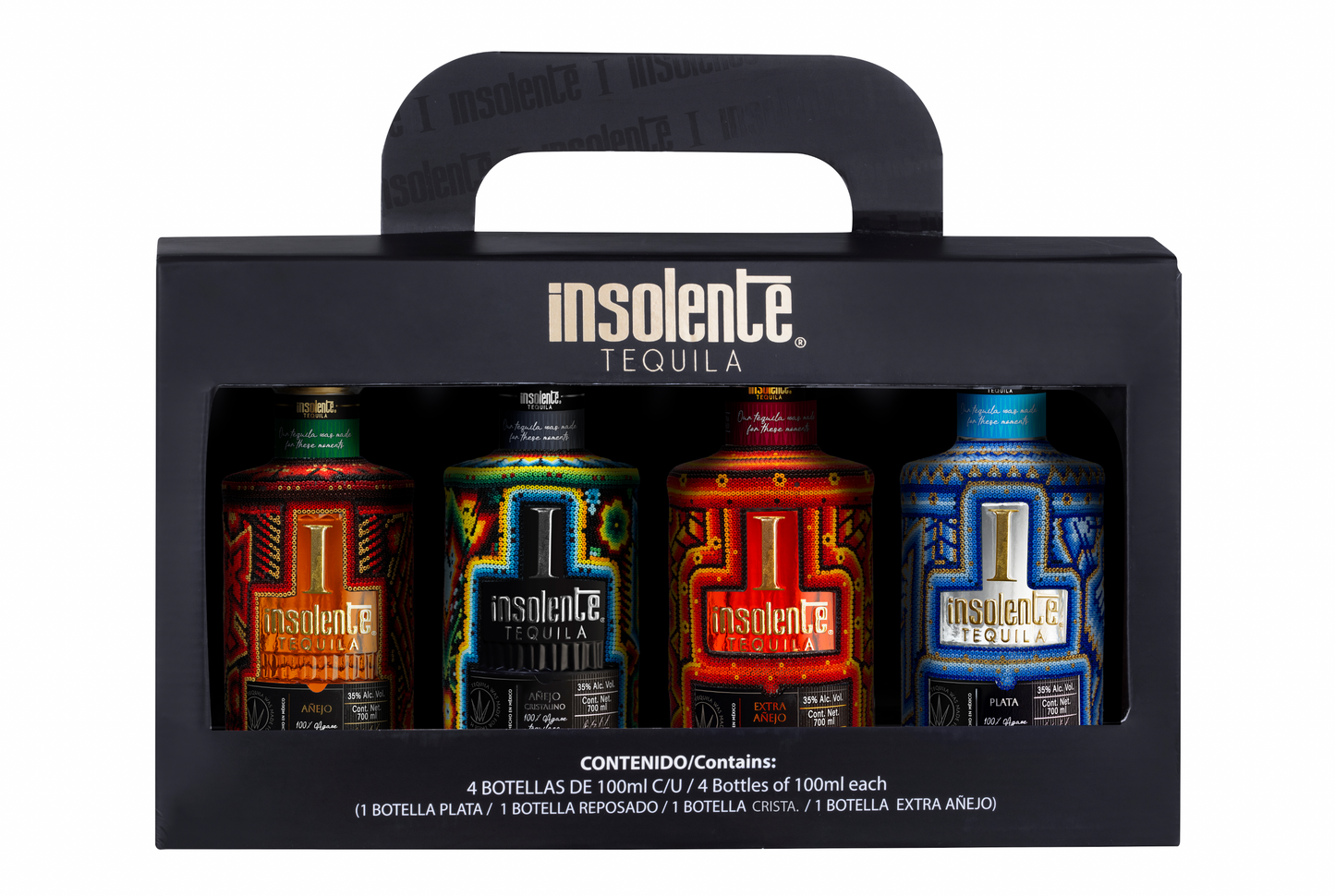 TEQUILA INSOLENTE 4 PACK HUICHOL